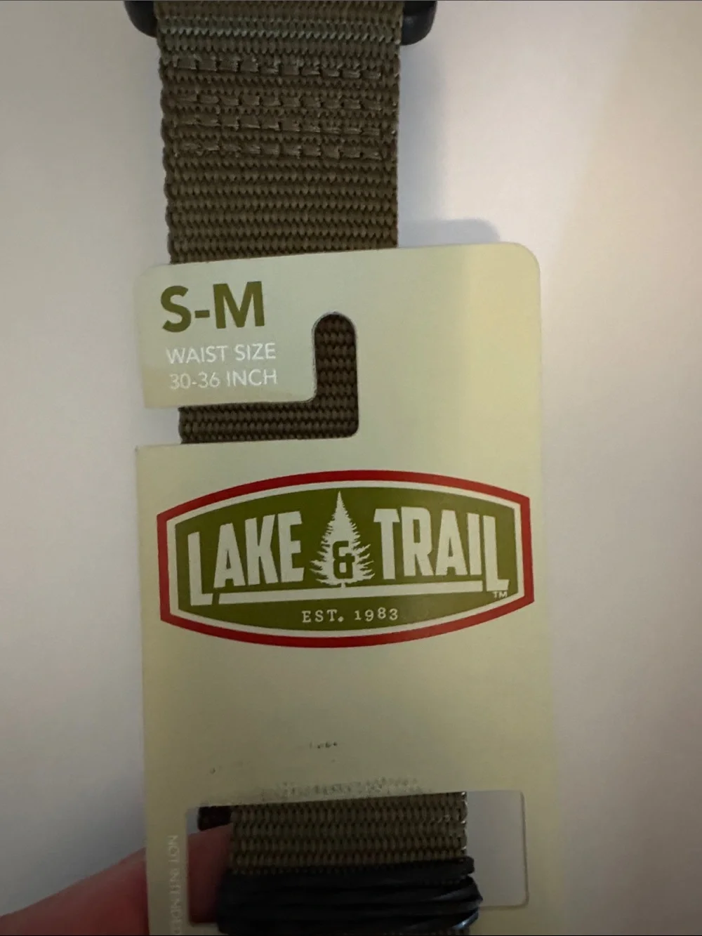 Lake & Trail Olive Green Tactical Webbing Belt for Men
